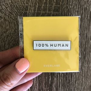 Everlane White 100% Human Pin